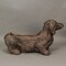 Resin Distressed Rustic Finish Dachshund Dog Indoor Outdoor Planter